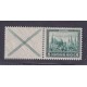 ALEMANIA 1930 PAREJA DE ESTAMPILLAS SE-TENANT ZUSAMMENDRUCKE NUEVAS CON GOMA DE GRAN CALIDAD MI. W37 RARA 120 EUROS